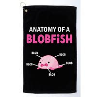 Anatomy Of A Blobish Ugly Blob Fish Golf Towel