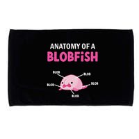 Anatomy Of A Blobish Ugly Blob Fish Microfiber Hand Towel