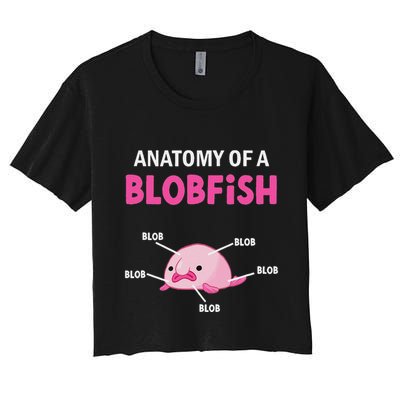 Anatomy Of A Blobish Ugly Blob Fish Crop Top
