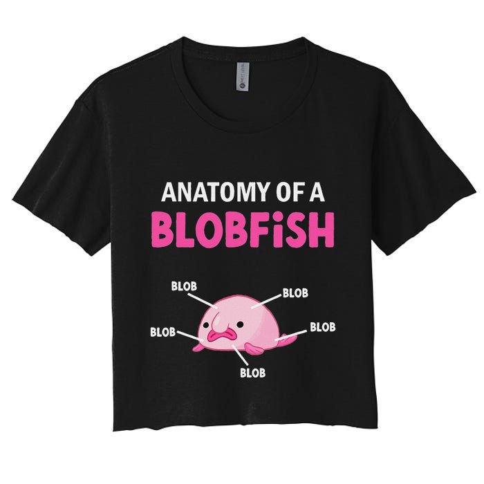 Anatomy Of A Blobish Ugly Blob Fish Crop Top