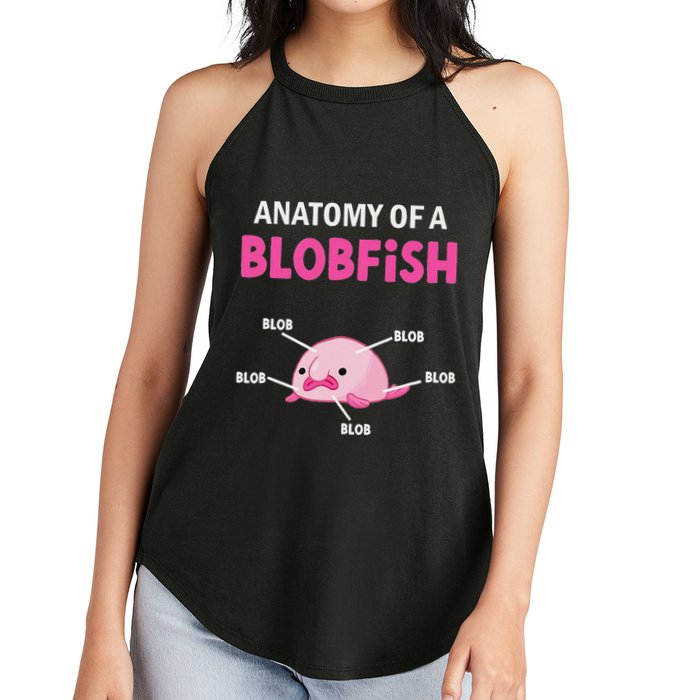 Anatomy Of A Blobish Ugly Blob Fish Women's Perfect Tri Rocker Tank