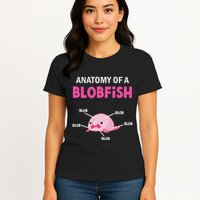 Anatomy Of A Blobish Ugly Blob Fish Womens T-Shirt
