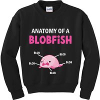 Anatomy Of A Blobish Ugly Blob Fish Kids Sweatshirt