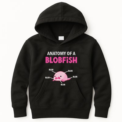 Anatomy Of A Blobish Ugly Blob Fish Kids Hoodie