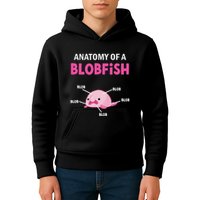 Anatomy Of A Blobish Ugly Blob Fish Kids Hoodie