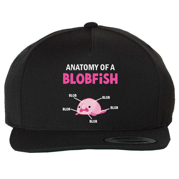 Anatomy Of A Blobish Ugly Blob Fish Wool Snapback Cap