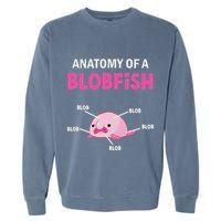 Anatomy Of A Blobish Ugly Blob Fish Garment-Dyed Sweatshirt