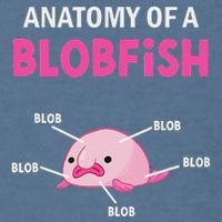 Anatomy Of A Blobish Ugly Blob Fish Garment-Dyed Sweatshirt