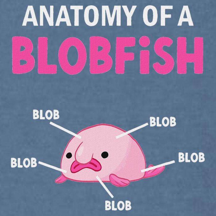 Anatomy Of A Blobish Ugly Blob Fish Garment-Dyed Sweatshirt