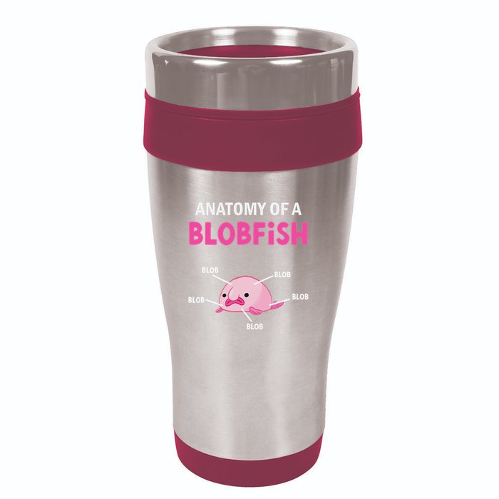 Anatomy Of A Blobish Ugly Blob Fish 16oz Travel Tumbler