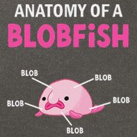 Anatomy Of A Blobish Ugly Blob Fish Cotton Canvas Backpack