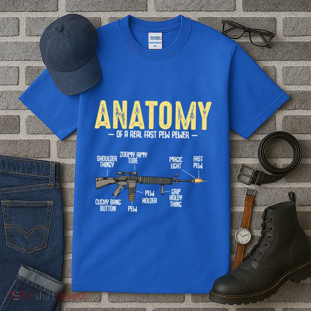 Anatomy Of A Real Fast Pew Pewer Rifle Longbarrelled Funny Gift Cute Gift Tall T-Shirt