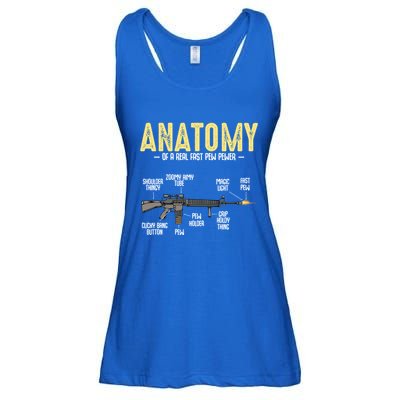 Anatomy Of A Real Fast Pew Pewer Rifle Longbarrelled Funny Gift Cute Gift Ladies Essential Flowy Tank