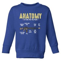 Anatomy Of A Real Fast Pew Pewer Rifle Longbarrelled Funny Gift Cute Gift Toddler Sweatshirt