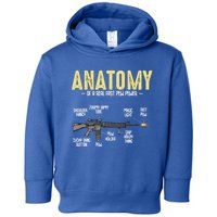 Anatomy Of A Real Fast Pew Pewer Rifle Longbarrelled Funny Gift Cute Gift Toddler Hoodie