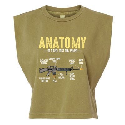 Anatomy Of A Real Fast Pew Pewer Rifle Longbarrelled Funny Gift Cute Gift Garment-Dyed Women's Muscle Tee
