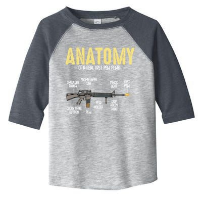 Anatomy Of A Real Fast Pew Pewer Rifle Longbarrelled Funny Gift Cute Gift Toddler Fine Jersey T-Shirt