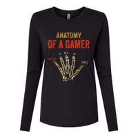 Anatomy Of A Gamer Gaming Gifts For Gamer Womens Cotton Relaxed Long Sleeve T-Shirt