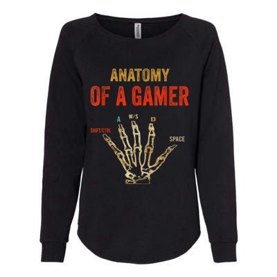 Anatomy Of A Gamer Gaming Gifts For Gamer Womens California Wash Sweatshirt