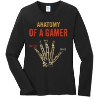 Anatomy Of A Gamer Gaming Gifts For Gamer Ladies Long Sleeve Shirt