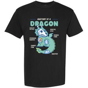 Anatomy Of A Dragon, Funny Dragon Shirt Boys Garment-Dyed Heavyweight T-Shirt