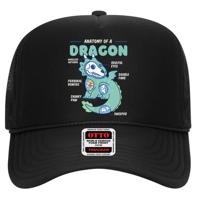 Anatomy Of A Dragon, Funny Dragon Shirt Boys Hat