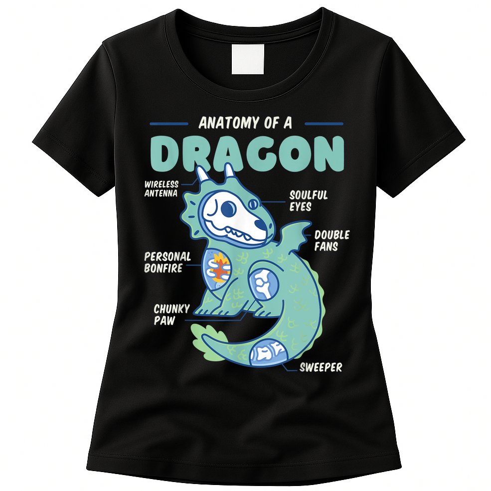 Anatomy Of A Dragon, Funny Dragon Shirt Boys Womens T-Shirt