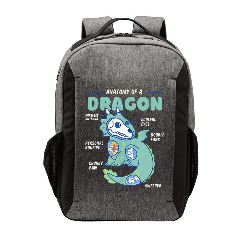 Anatomy Of A Dragon, Funny Dragon Shirt Boys Vector Backpack