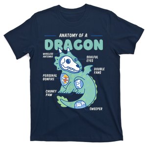 Anatomy Of A Dragon, Funny Dragon Shirt Boys T-Shirt