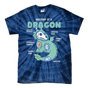 Anatomy Of A Dragon, Funny Dragon Shirt Boys Tie-Dye T-Shirt