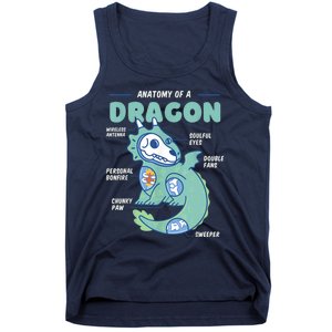 Anatomy Of A Dragon, Funny Dragon Shirt Boys Tank Top