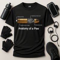 Anatomy Of A Pew Labeled Gift Cooling Performance Crew T-Shirt