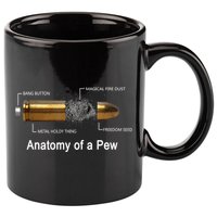 Anatomy Of A Pew Labeled Gift 11oz C Handle Ceramic Mug