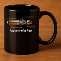 Anatomy Of A Pew Labeled Gift 11oz C Handle Ceramic Mug
