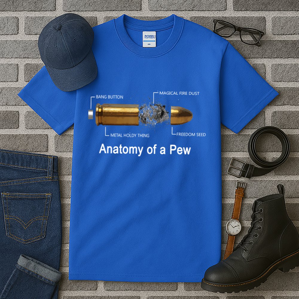 Anatomy Of A Pew Labeled Gift Tall T-Shirt