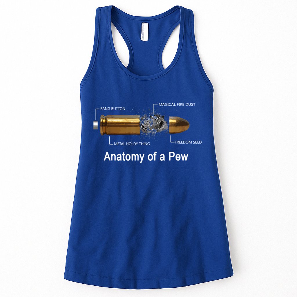 Anatomy Of A Pew Labeled Gift Womens Tank Top