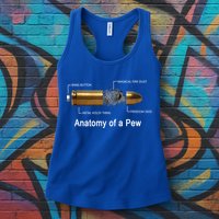 Anatomy Of A Pew Labeled Gift Womens Tank Top