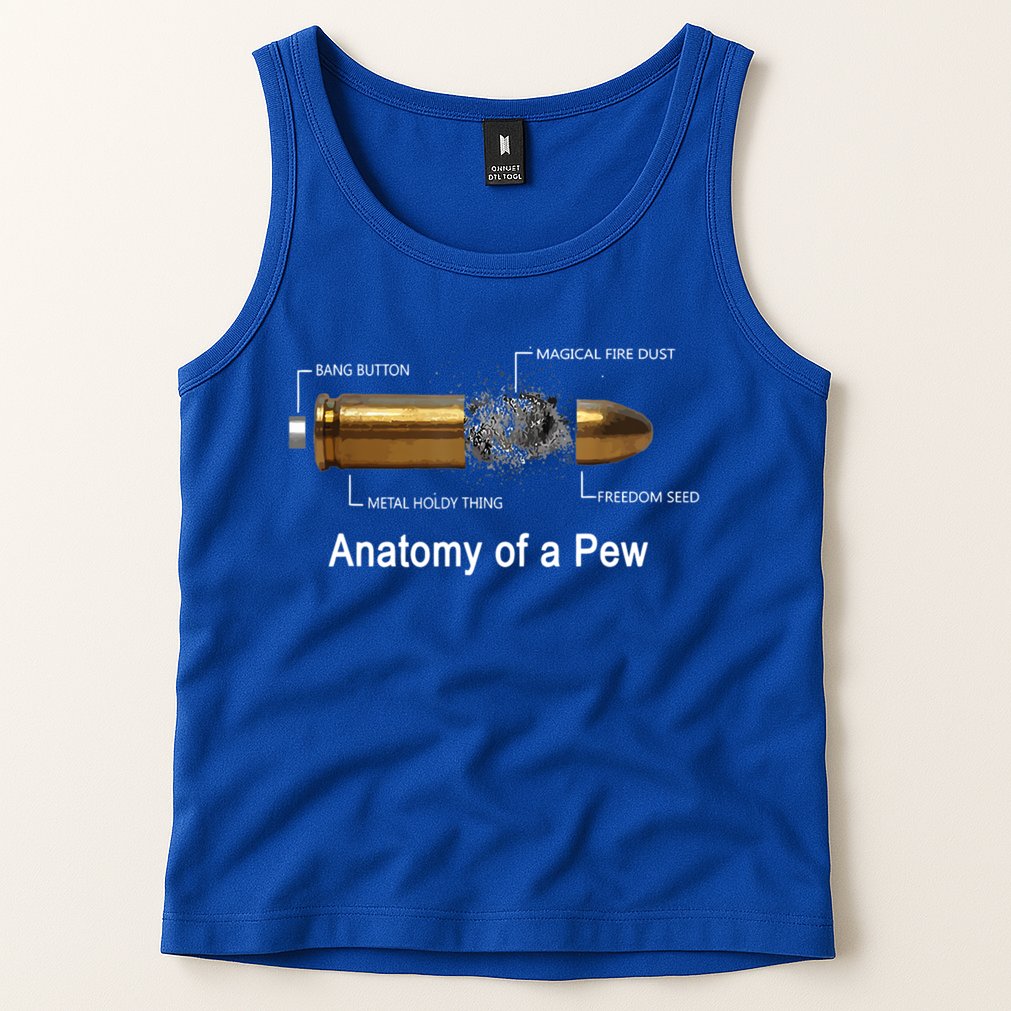 Anatomy Of A Pew Labeled Gift Tank Top