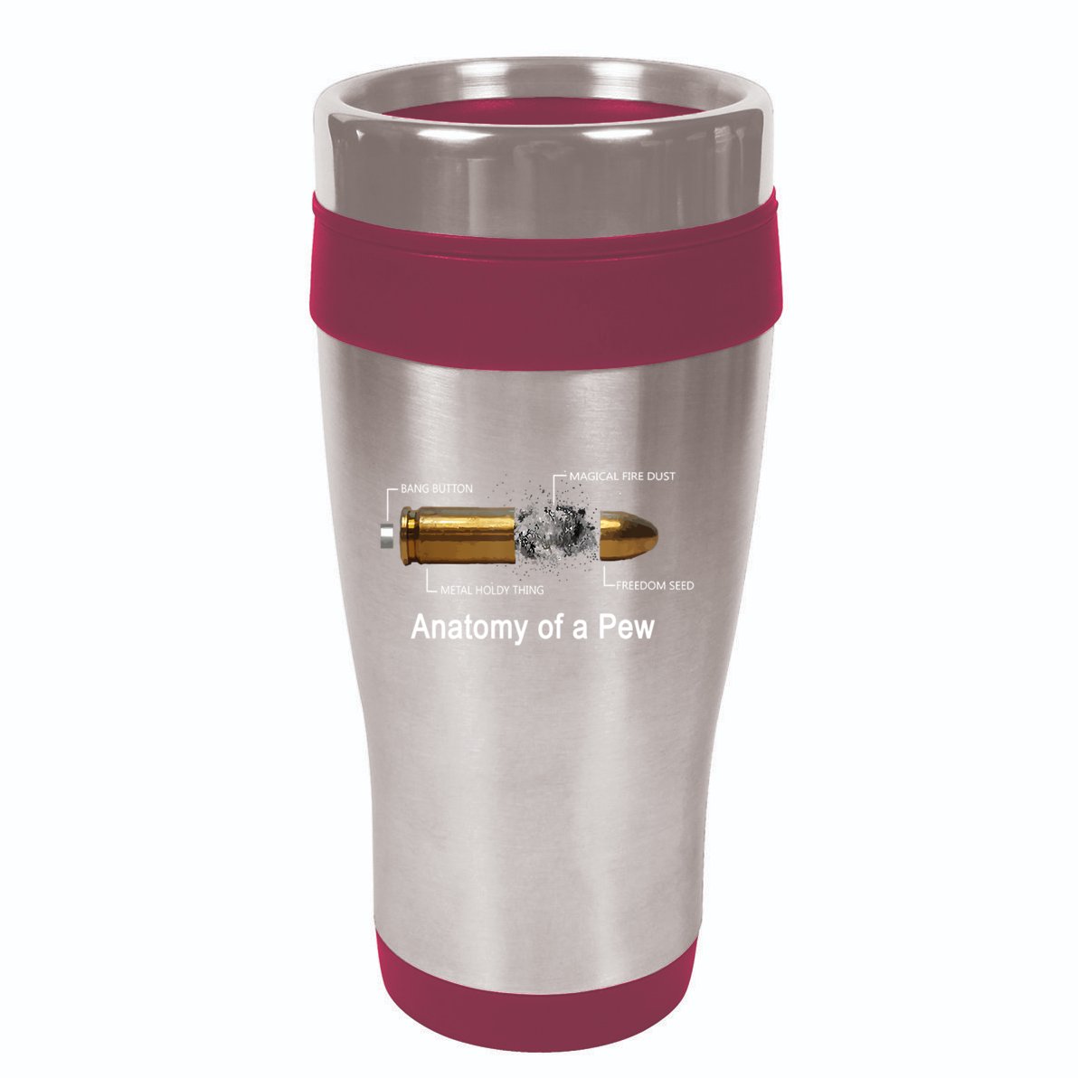 Anatomy Of A Pew Labeled Gift 16oz Travel Tumbler