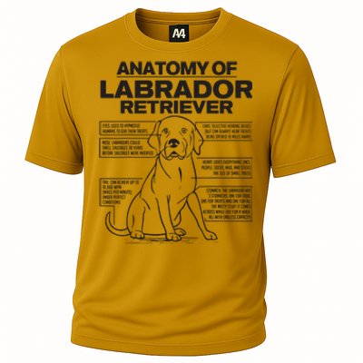 Anatomy Of A Labrador Retriever Funny Dog Owner Gifts Cooling Performance Crew T-Shirt