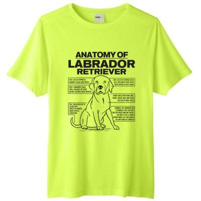 Anatomy Of A Labrador Retriever Funny Dog Owner Gifts Tall Fusion ChromaSoft Performance T-Shirt