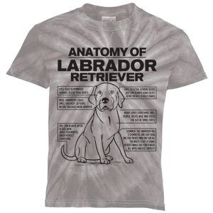 Anatomy Of A Labrador Retriever Funny Dog Owner Gifts Kids Tie-Dye T-Shirt