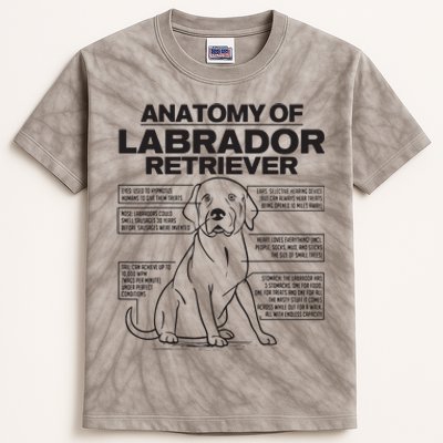 Anatomy Of A Labrador Retriever Funny Dog Owner Gifts Kids Tie-Dye T-Shirt