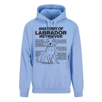 Anatomy Of A Labrador Retriever Funny Dog Owner Gifts Unisex Surf Hoodie