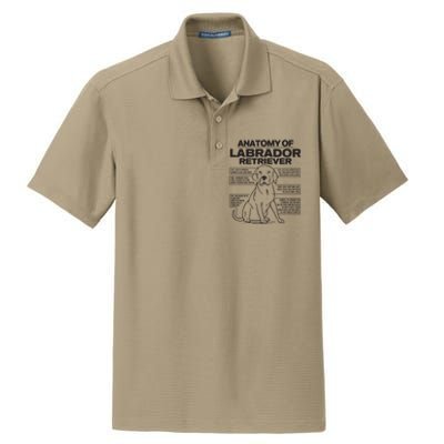 Anatomy Of A Labrador Retriever Funny Dog Owner Gifts Dry Zone Grid Polo