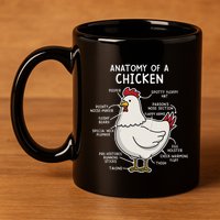 Anatomy Of A Chicken Country Farm 11oz C Handle Ceramic Mug