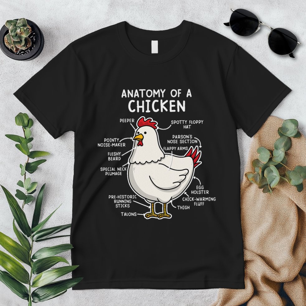 Anatomy Of A Chicken Country Farm Premium T-Shirt