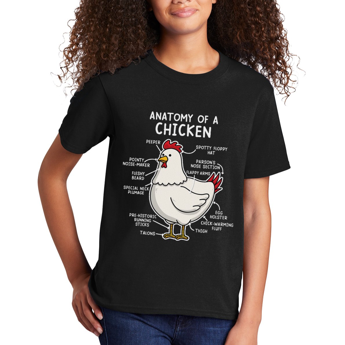 Anatomy Of A Chicken Country Farm Kids T-Shirt