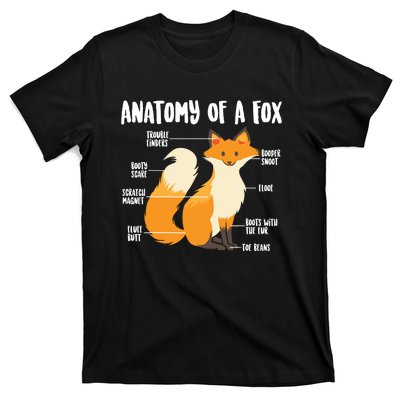 Anatomy Of A Fox | Cute Sweet Carnivore Funny Animal Gift T-Shirt