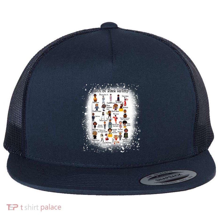 AbcS Of Black History Month Pride Women Teacher Flat Bill Trucker Hat